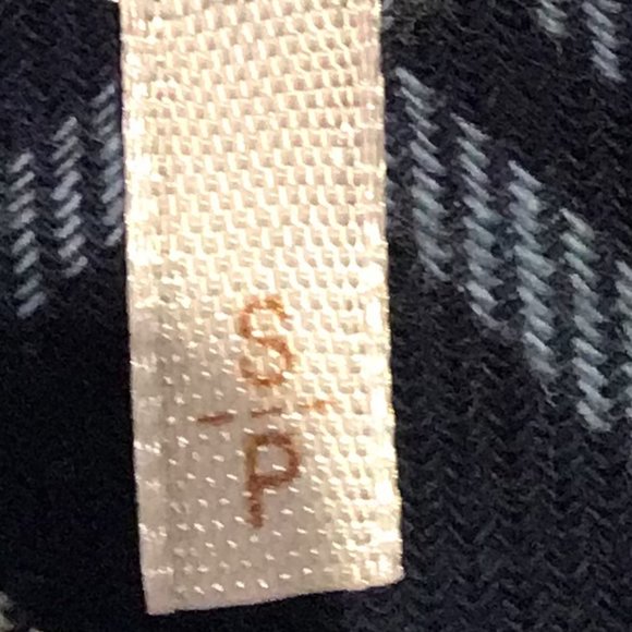 Free People Dottie Over You Chambray Button Up Floral and Plaid Blouse Size S - Picture 12 of 14